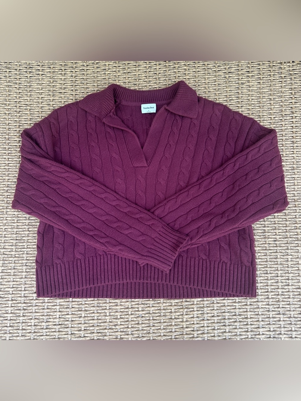 Aritzia Women’s Cable V-Neck Sweater